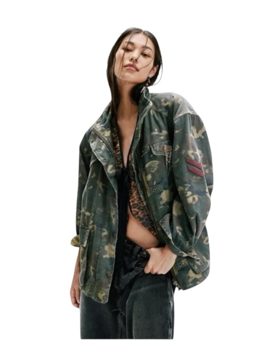 Free People Jackets & Blazers - new FP x We The Free ❂ Arya Utility Camo Field Jacket ❂ Olive Camo Print ❂ XL